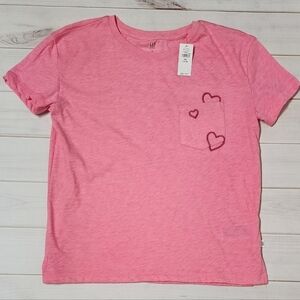GAP Kids Girls Embroidered Heart Tee XXL  (14-16) - New With Tags